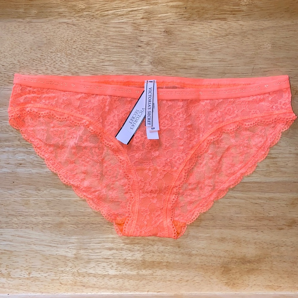 Victorias Secret Lace Underwear Size S Orange